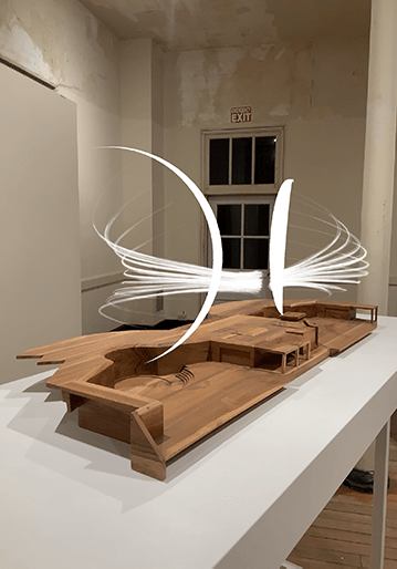 Battery Mendell Wood Sculpure (App View)