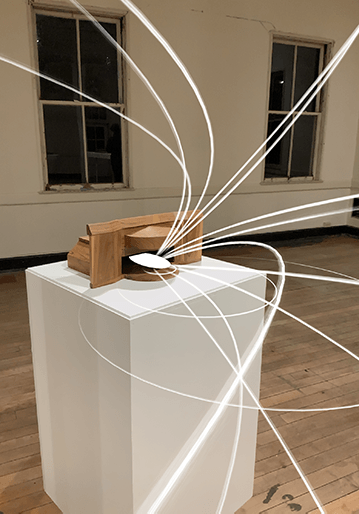 Battery Wallace Wood Sculpure (App View)